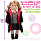 9pc Hermione Granger Inspired Outfit- 18" Doll Clothes & Accessories Compatible w American Girl Dolls- School Uniform Set Includes Shirt, Skirt