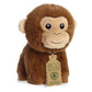 Aurora® Responsibly Made Eco Nation™ Mini Monkey Stuffed Animal - Ideal for Playtime Adventures - Perfect for Birthdays or Just Because - Brown 5