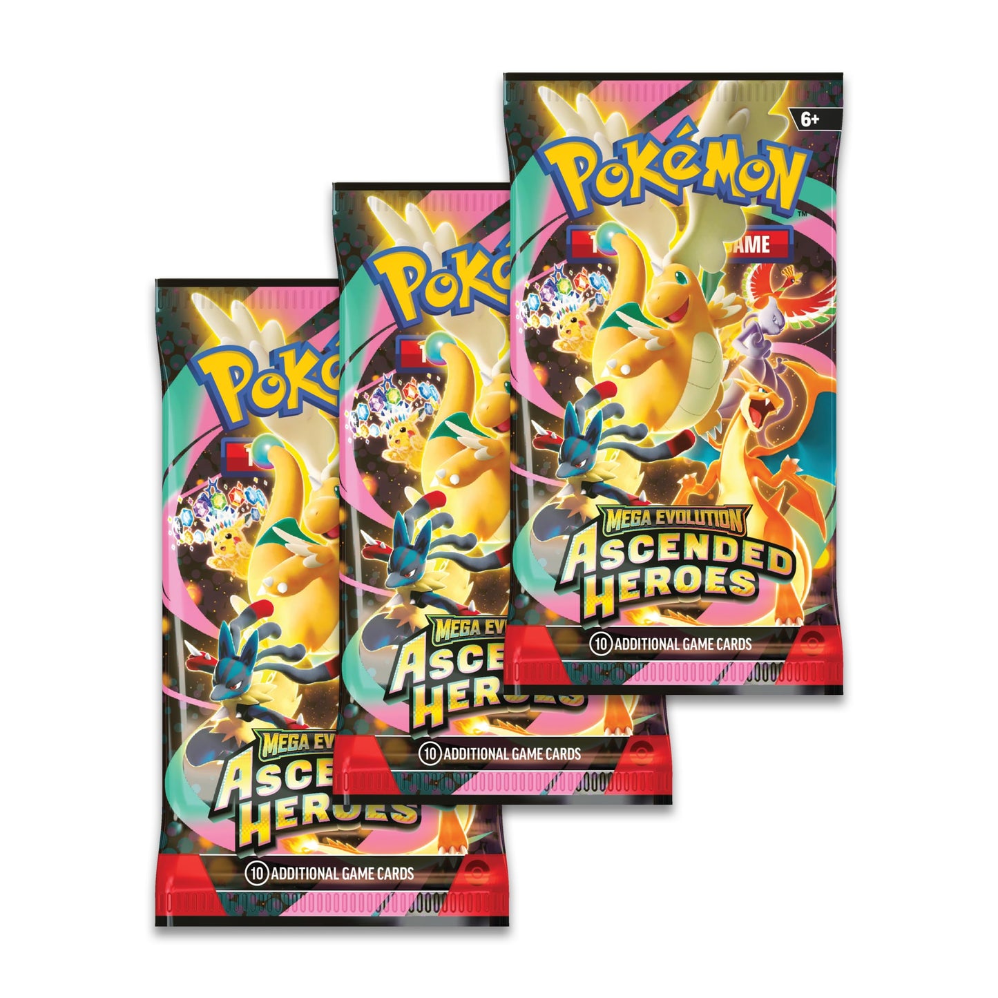 Pokémon TCG: Mega Evolution-Ascended Heroes Tech Sticker Collection - Gastly, 3 Pieces