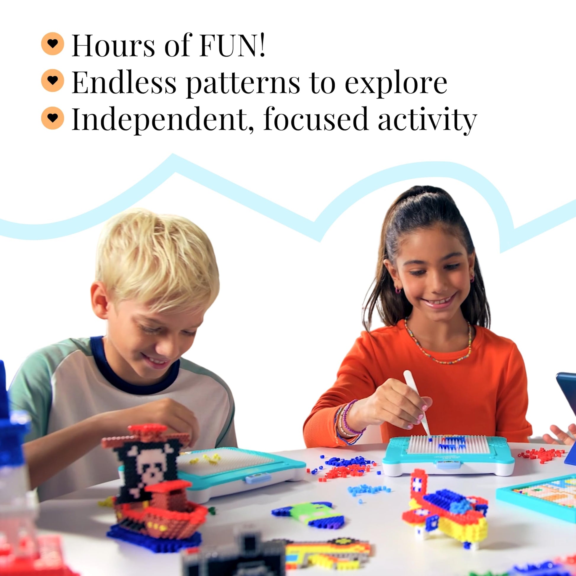 Flycatcher smART Pixelator 2.0 - LED Pattern Guide for Fuse Bead Crafts, 2D & 3D Designs, Free App-Connected STEAM Toy, Birthday Gift Ages 7+
