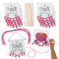 Color Your Own Religious Mother’s Day Pom-Pom Banners - Makes 12 - Sunday School and Craft Kits for Kids