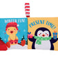 My First Christmas Soft, Crinkle Activity Book with Silicone Teether and Travel Strap, Santa, Green (5 1/2 inch Square)