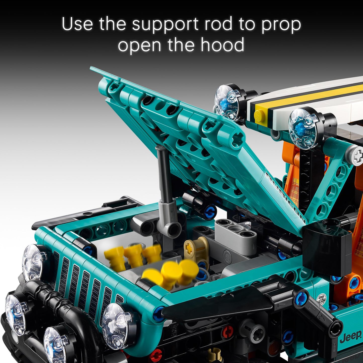 LEGO Technic Jeep Wrangler Rubicon SUV - Building Toy for Boys & Girls, Ages 10+ - Model Car Kit with Detailed Features - Display Set for Bedroom