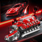 Mould King V12 Engine Model Kit That Runs, MOC Engineering Model Building Kit with Battery and Motor, 3472 PCS STEM Engineering Building Blocks