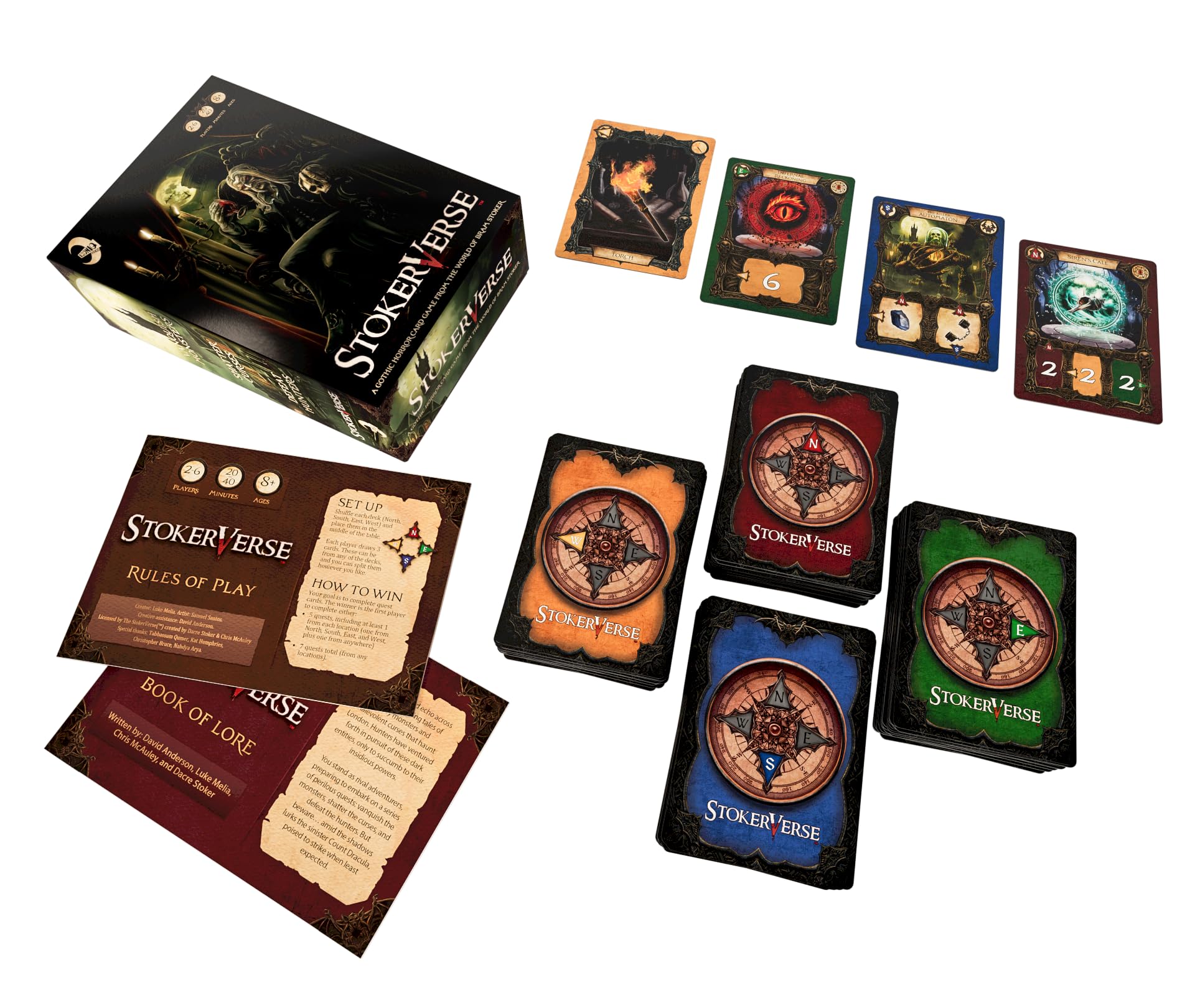 Iconiq Studios Stokerverse - Gothic Horror Card Game - Bram Stoker - Dracula - Easy to Learn and Play - Fun & Strategic