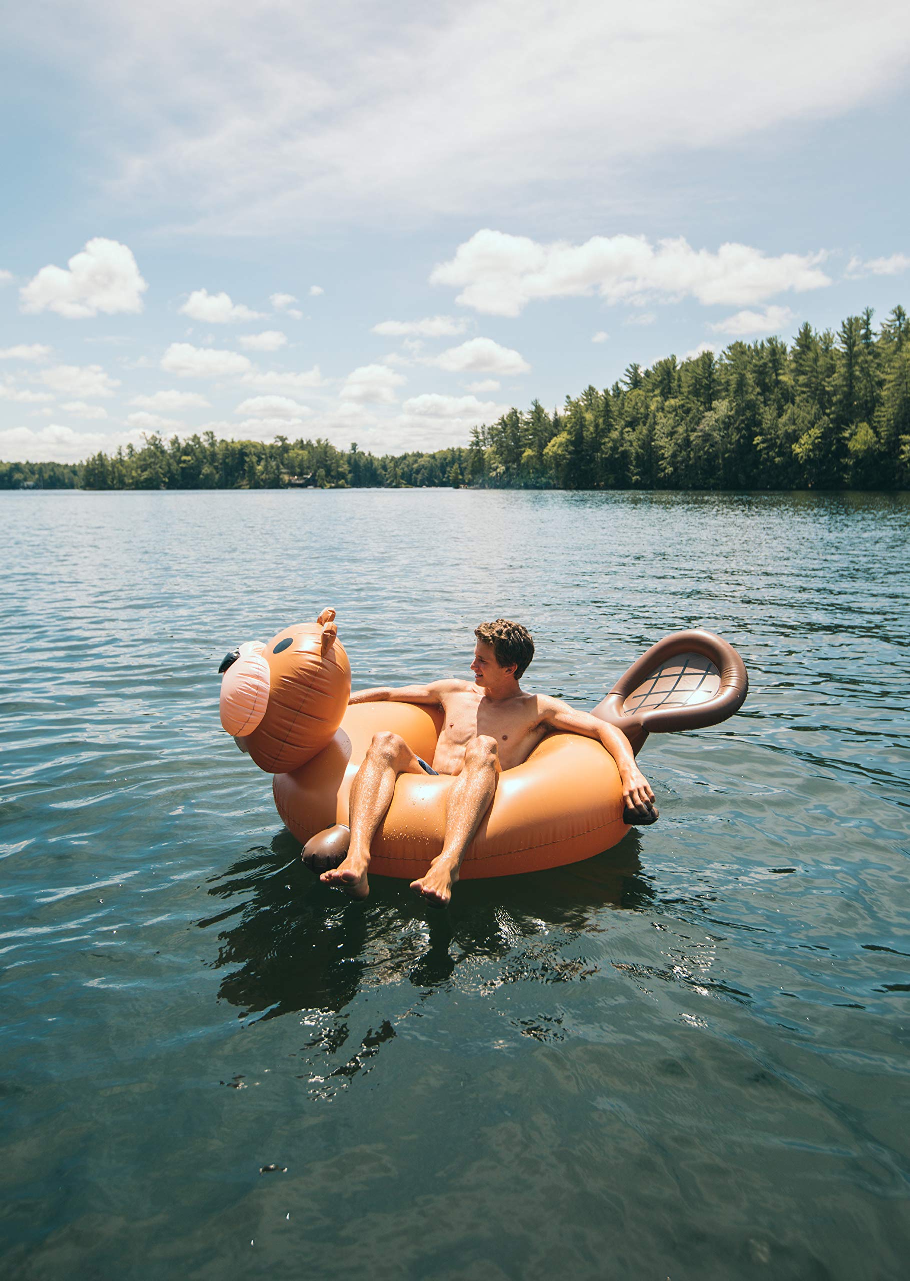 FLOAT-EH Beaver Pool Float for Adults - Beach Floats are Thick, Durable, and Vinyl Designed - Lake Floaties Inspired by The North