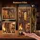 CLICLIET Book Nook Kit - DIY Miniature Tiny Dollhouse Kit, 3D Wooden Puzzle Book Nook Craft for Bookshelf Decor, Model Build Book Nook Kit for Adult