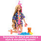 Barbie Pop Reveal Doll & Accessories, Rise & Surprise Fruit Series Gift Set with Scented Doll & Squishy Pet, Color Change, Moldable Sand & More, 15+