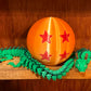 17.5 Inch Articulating Shenron Dragon Toy and 7 Inch Junior Shenron Dragon Inside Surprise 4 Star Ball/Egg, Green, Gold, Orange, Red, Black, and Brown