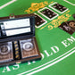 Military Gift Shop Marine Corps Playing Cards and Dice Set - Black Leather Keepsake Box, Playing Cards with USMC Rank Insignia, EGA Dice | USMC B&S