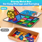 HDCooL Magnetic Tiles, 32 PCS Giant Magnetic Tiles with Iron Box, Choke-Proof Design with Strong Magnets, STEM Educational Toys for Kids Ages 3+
