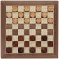 WE Games Old School Wooden Checkers Set Walnut and Natural Stain - 12 Inch Classic Board Game for Strategy Play, Gatherings, and Game Nights