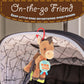 Disney Toy Story Bullseye Activity Toy - Plush Baby Sensory Toy with Teethers, Rattle, Crinkle Textures and On the Go Clip for Infants and Toddlers