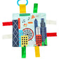 Baby Jack & Co 8x8” Learning Lovey Chicago Illinois Tag Toys for Babies - Baby Crinkle Toys - Soft & Safe - Learn USA Cities and Shapes - Ideal Baby