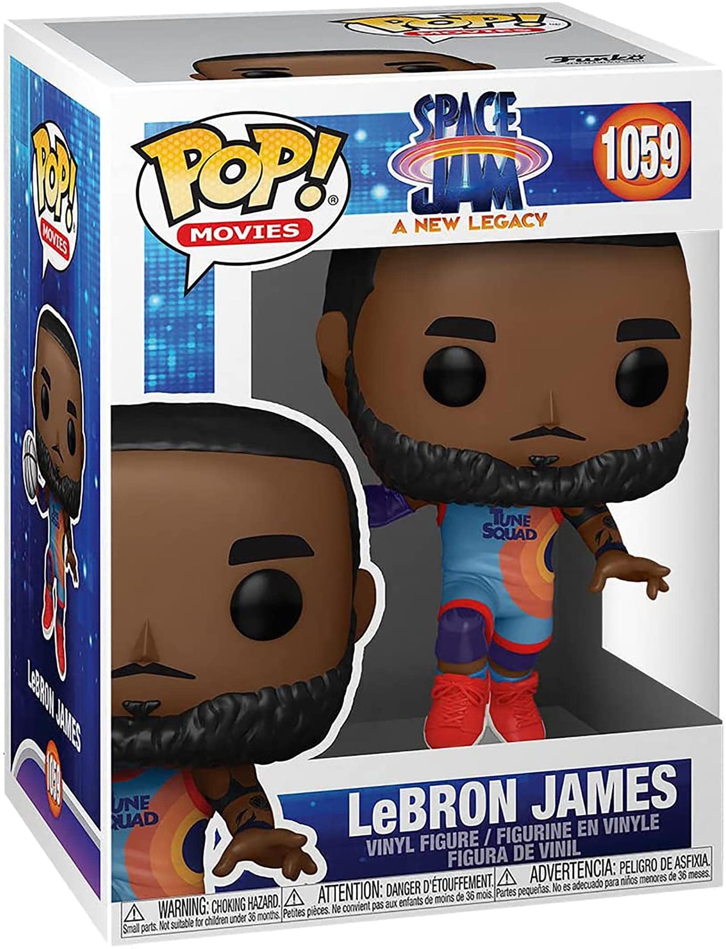 Funko POP Movies: Space Jam, A New Legacy - Lebron James Jumping, Multicolor, Standard (55974)