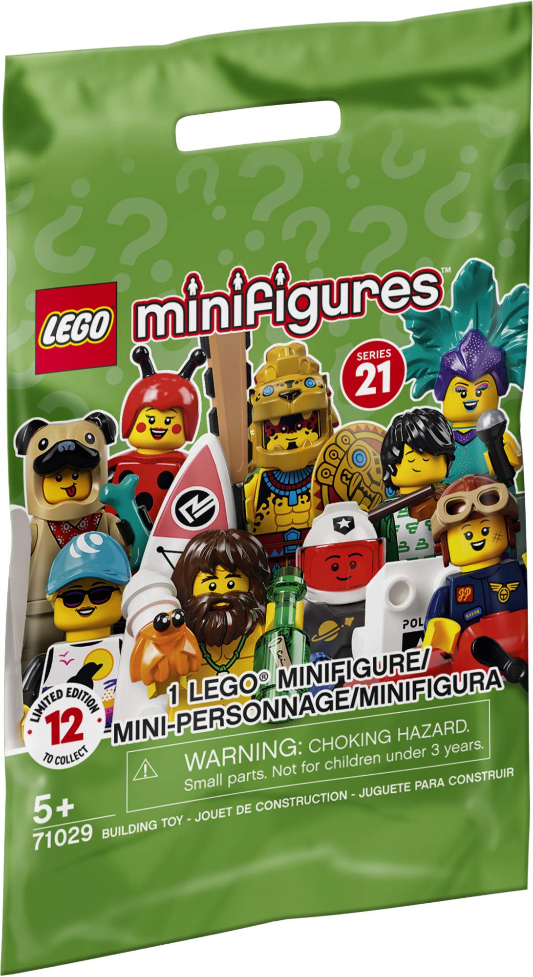 Lego Minifigures Series 21 71029 Limited Edition Collectible Building Kit, New 2021 (1 of 12 to Collect)