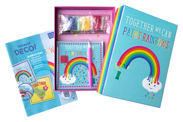 BOX CANDIY Totally Deco Rainbow Diamond Dazzling Gems Art Kit to Make, Display and Share