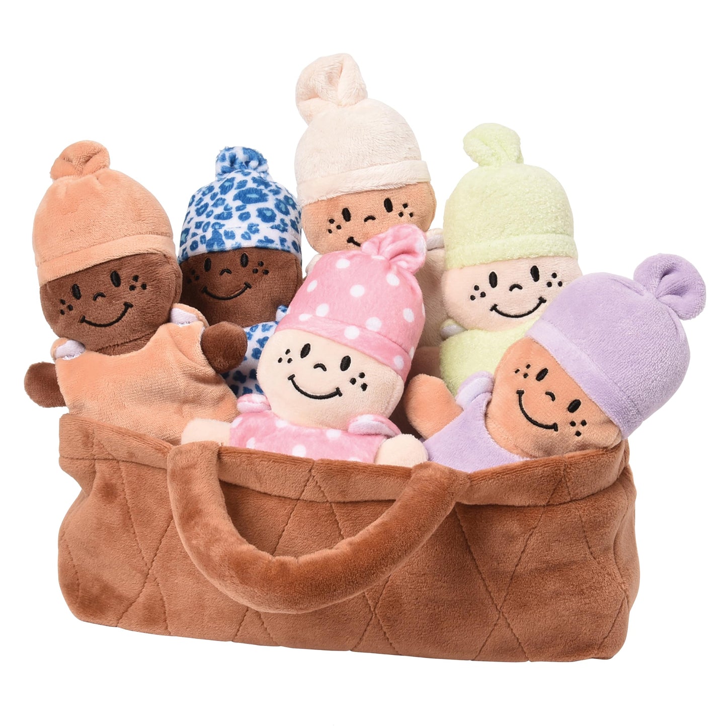Creative Minds Basket of Babies Soft Baby Dolls, Sensory Toys, Multicultural, Diversity, Inclusion and Social Emotional Learning, Baby Toys for All