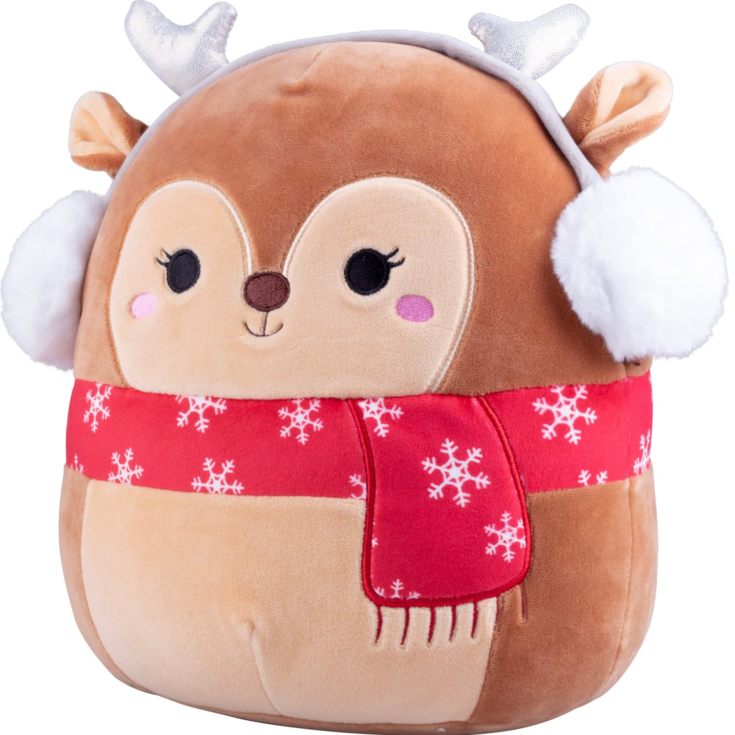 Squishmallows Official Jazwares 10-Inch Darla the Fawn - Authentic Brown Deer Plush Stuffed Animal - Original Ultra Soft Woodland Forest Creature Toy