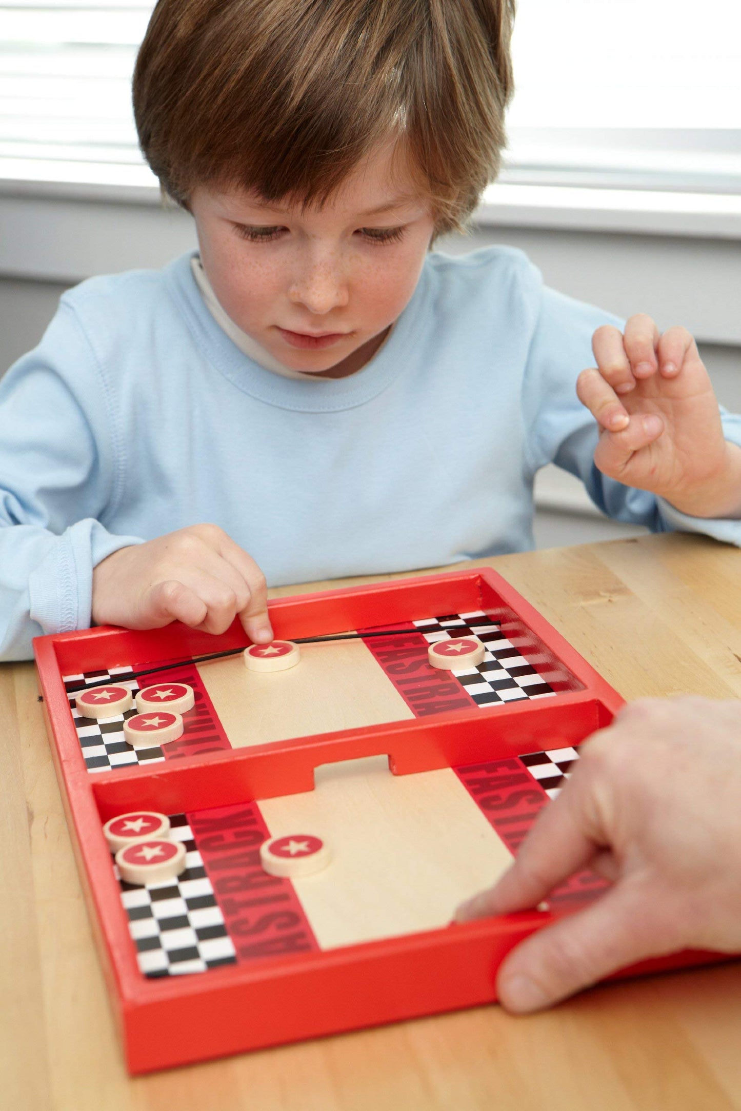 Fastrack Board Game by Blue Orange Games - The Original 2-Player Disc Slinging Fast Action Game.