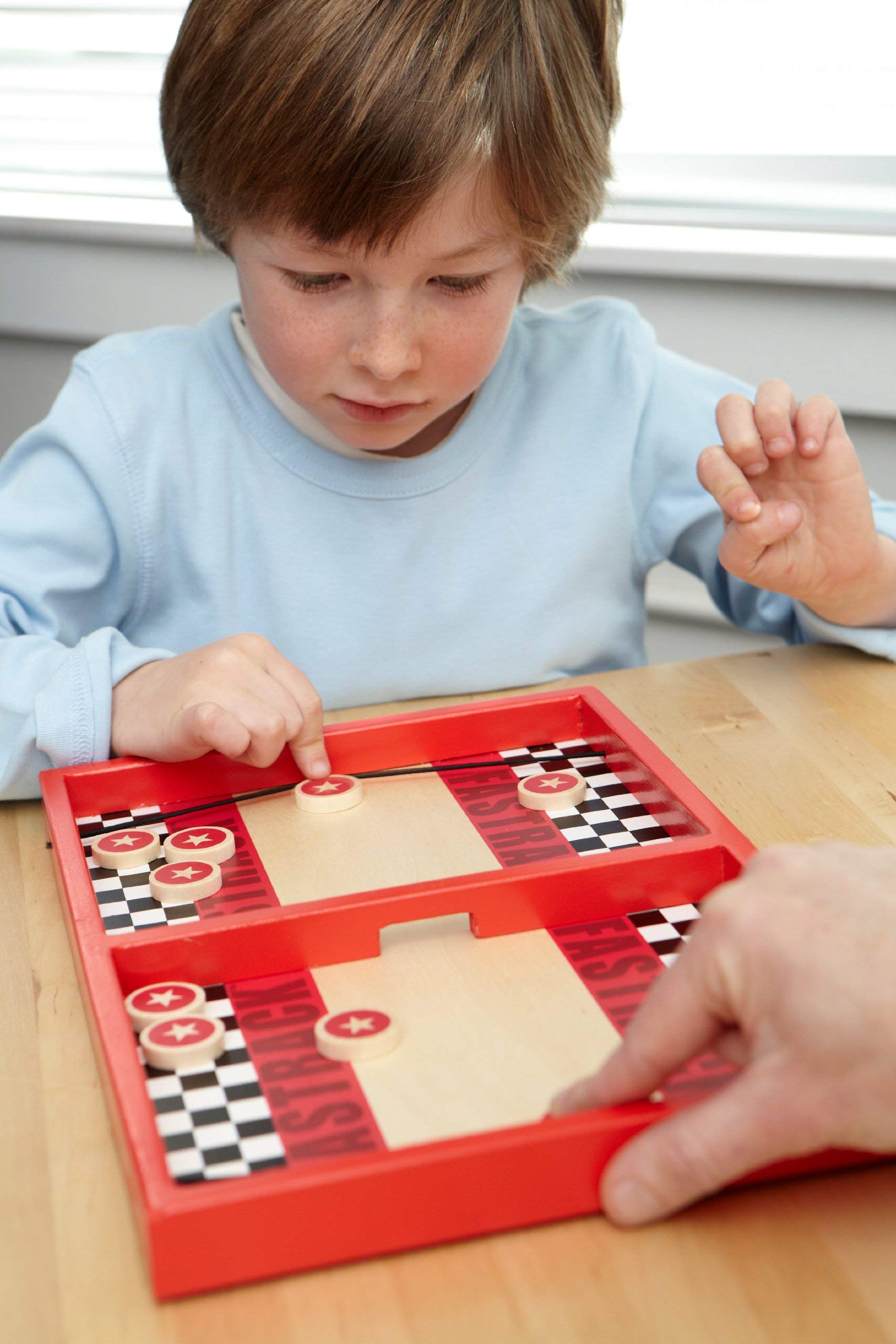 Fastrack Board Game by Blue Orange Games - The Original 2-Player Disc Slinging Fast Action Game.