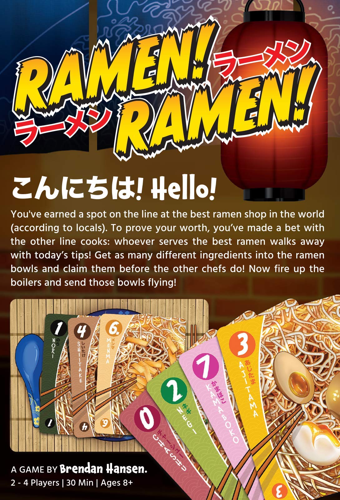 Japanime Games Ramen! Ramen! Board Game