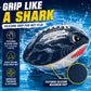 Wave Runner Grip It Shark Football, Waterproof Pool & Beach Football with Silicone Grip, 9.25 Inch Kids Football for Swimming Pool, Beach, Lake