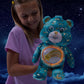 Basic Fun Care Bears 35 cm Luminous Belly Plush - Wish Bear - Soft Environmentally Friendly Toy with Illuminated Belly Badge - Comfortable Collectable