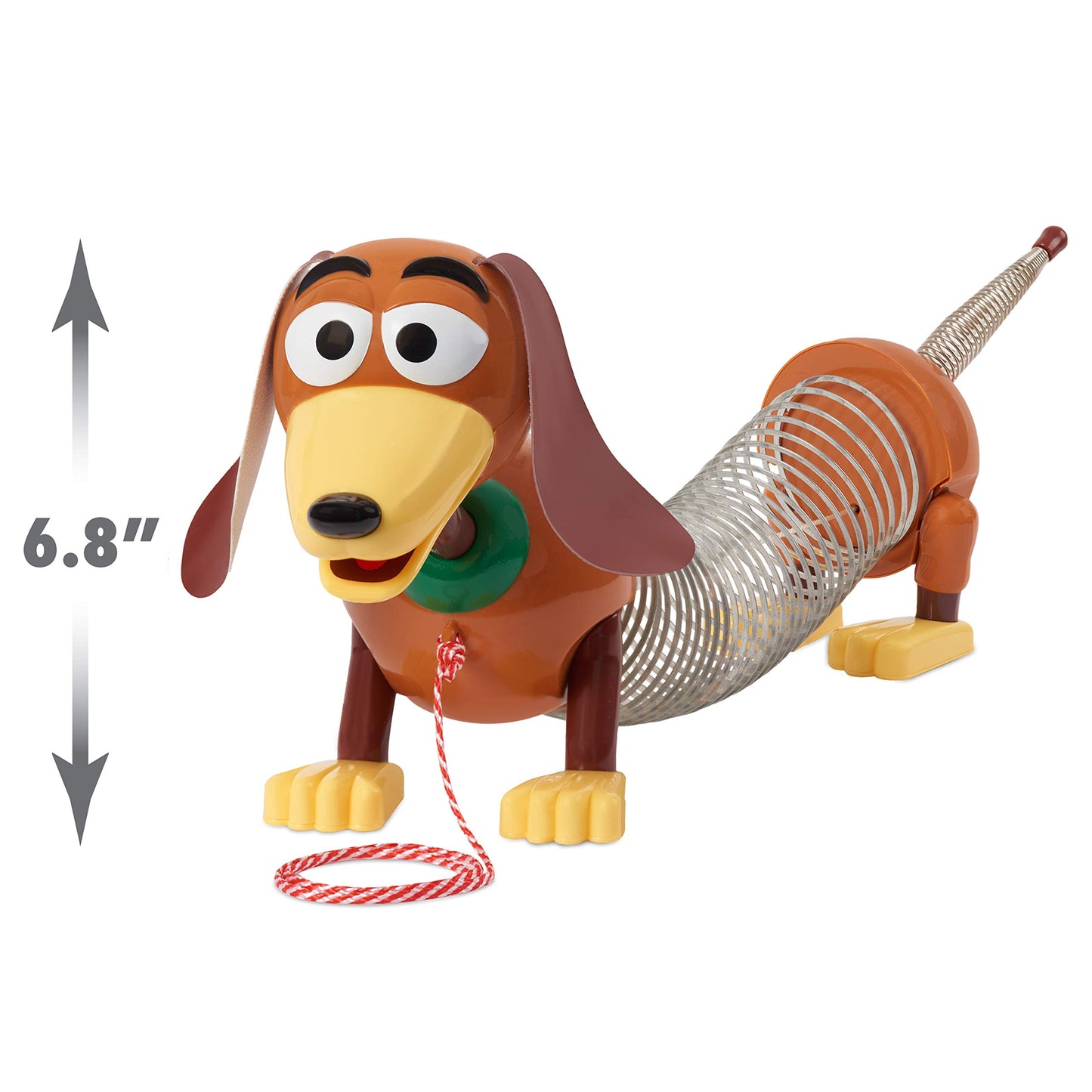 Disney and Pixar Toy Story Slinky Dog Pull Toy, Walking Spring Dog Toy with Leash, Classic Stretch Toy for Toddlers, Preschool Kids Toys Ages 18