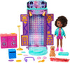 Karma’s World Toys Doll and Playset 2-in-1 Transforming Musical Star Stage (14.2-in) with Lights and Sounds 5 Collectible Records Kid Gifts