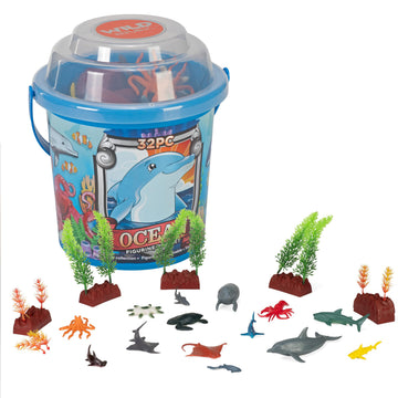 Wild Republic Adventure Buckets Ocean Figurines - 8"
