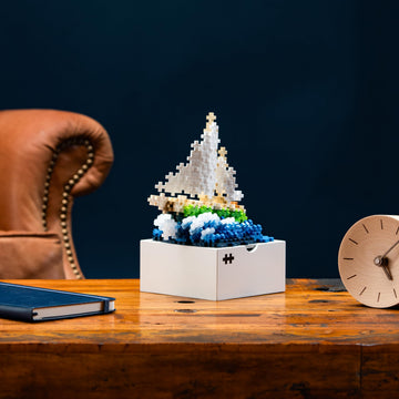 PLUS PLUS Isoscapes, Maritime Sailboat - Mini Hashtag Blocks, 3D Puzzle Stem Toys, Architecture & Engineer Gifts for Kids & Adults