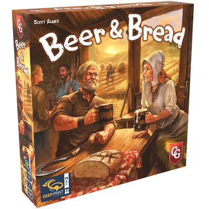 Capstone Games Beer & Bread Card Game for 2 Players, Strategic Brewing and