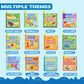 JOYIN 12 Pcs Bath Books, Nontoxic Fabric Soft Crinkly Cloth Books, Waterproof, Bathtub Pool and Early Education First Toys for Infant Newborn Baby