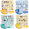 Toys&Sports/Instrument/Classroom/Prepositions Flash Cards English Kids Montessori Learning Toy Child Pocket Card Pre-Kindergarten