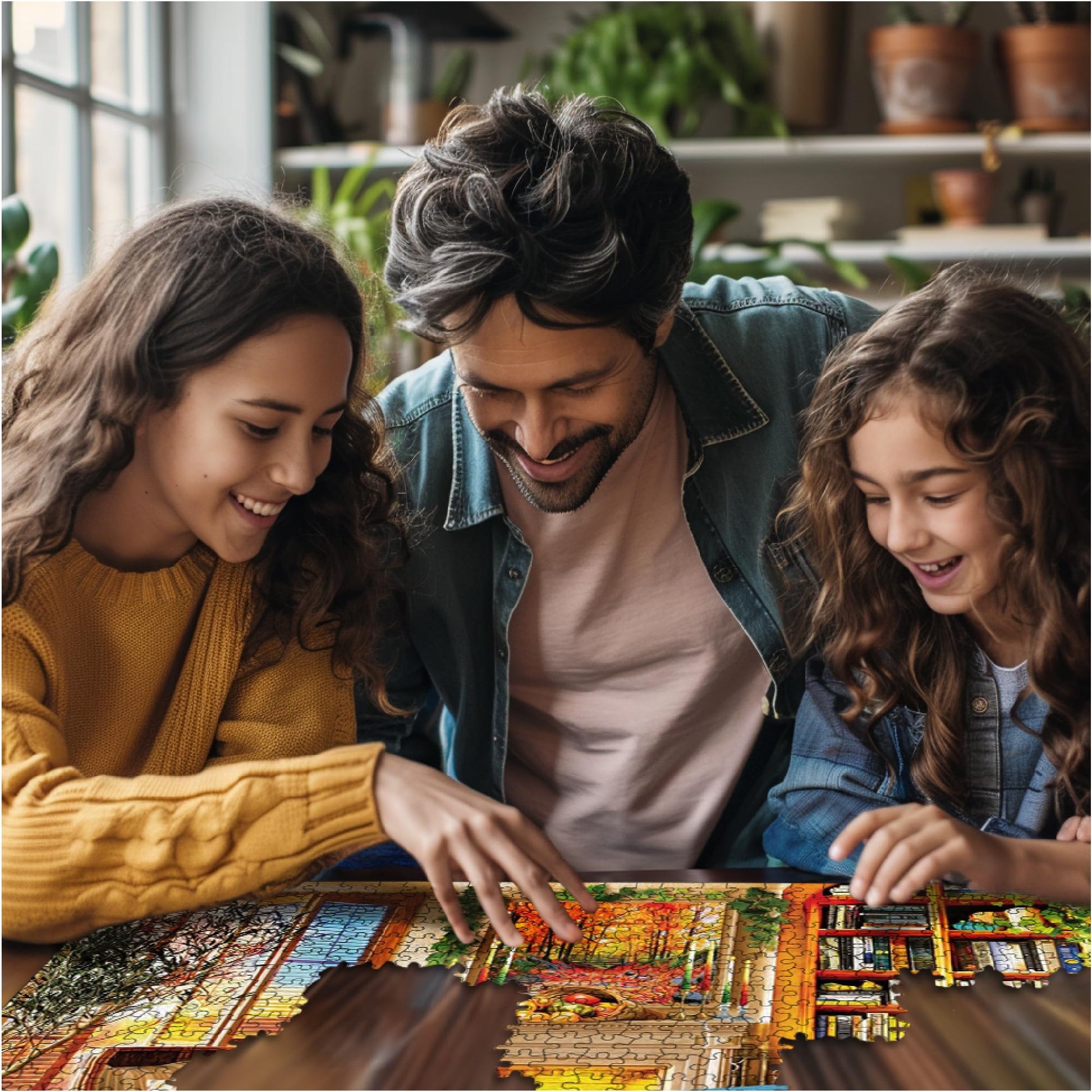 White Mountain 1000 Piece Jigsaw Puzzle Autumn and Fall, Thanksgiving Day
