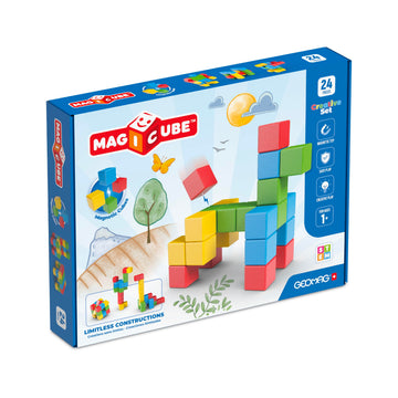 SWISS-MADE MagiCube, Safety Tested, Large Magnetic Blocks 1.57in, Non-toxic, Smooth Edges, Gifts for 3 4 5 6 Year Old, Magnet Toy Building Blocks