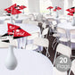 Big Dot of Happiness Red Grad - Best is Yet to Come - Triangle Red Graduation Party Photo Props - Pennant Flag Centerpieces - Set of 20