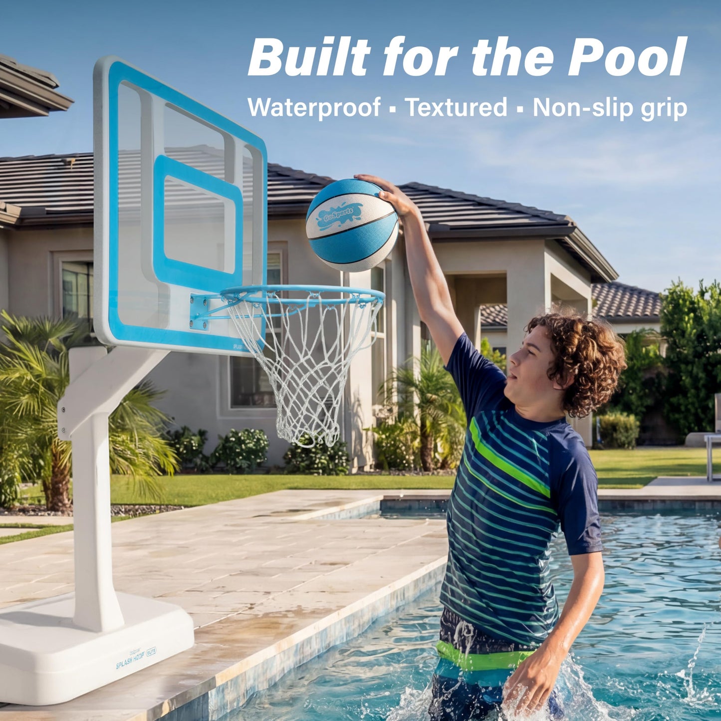 GoSports Water Basketballs 2 Pack - Size 6 (9 Inch), Great for Swimming Pool Basketball Hoops