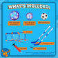 Let Loose Moose Hockey & Hover Soccer Ball Indoor 3-in-1 Set for Kids Aged 4-6, 6-8, 8-12 - Indoor Hockey and Soccer Toys Game Set for Boys and Girls