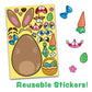 JOYIN 24 PCS Easter Stickers Mix and Match Make a Face Animal Stickers with Easter Egg Themed Pig, Bunny, Chicken, Cow, Sheep, Duck Party Favor