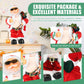 SdeNow Animated Santa Claus Singing Dancing Stuffed Christmas Toys Shaking Belly Christmas Musical Stuffed Animals Plush Electric Santa Dolls for Kids
