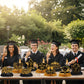 Vemfare Prom Graduation Centerpieces for Tables - 9 Pcs 2026 Graduation Honeycomb Centerpieces Decor, Black Golden High School College Graduate Party