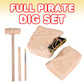 ArtCreativity Pirate Treasure Dig Kit for Kids - Gem Excavation Set with Digging Tools - Interactive Excavating Toys - Great Birthday Gift Idea