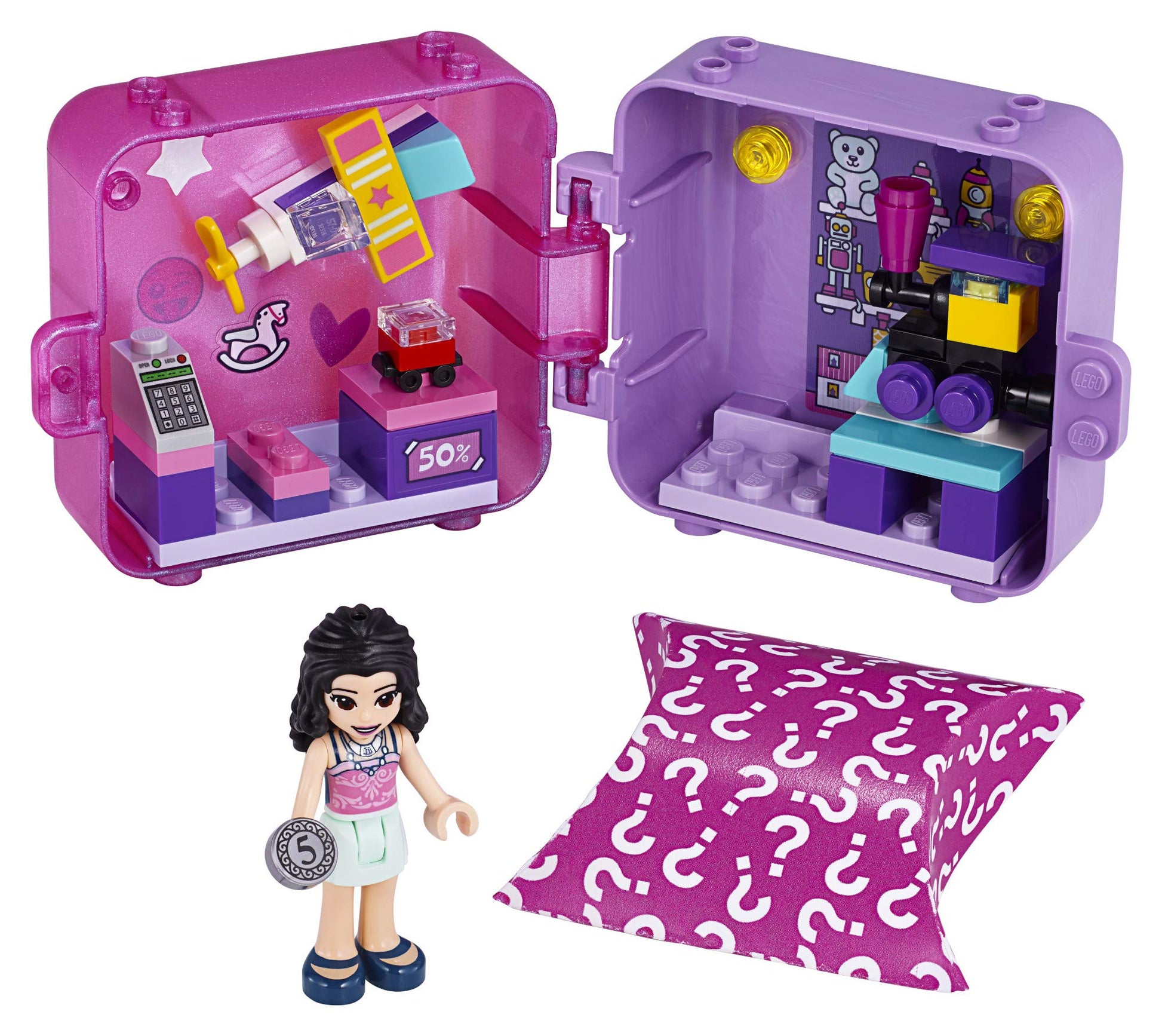 LEGO Friends Emma’s Shopping Play Cube 41409 Building Kit, Includes a Collectible Mini-Doll, for Imaginative Play, New 2020 (49 Pieces)