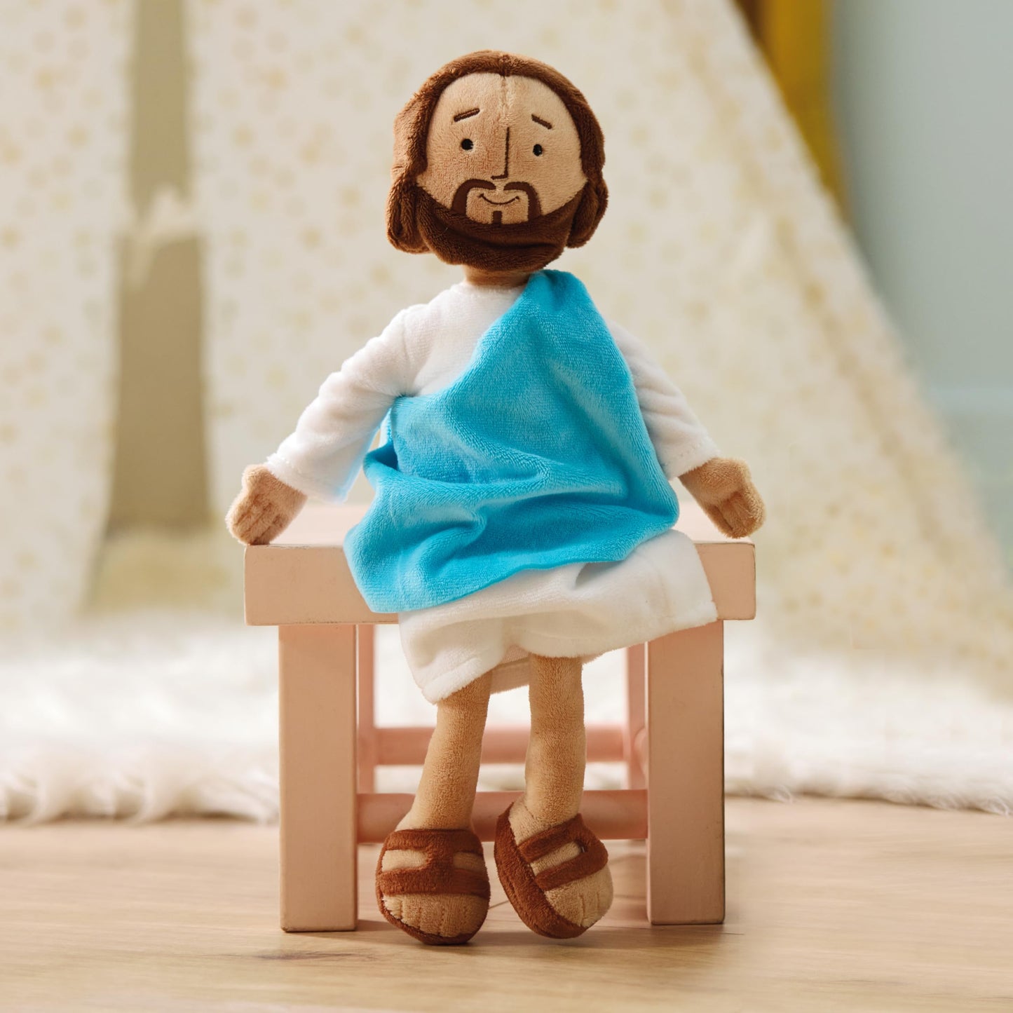 Hallmark My Friend Jesus Plush Doll, 13" Small Stuffed Jesus, Religious Gift for Kids, Baptism, Easter Basket Stuffers