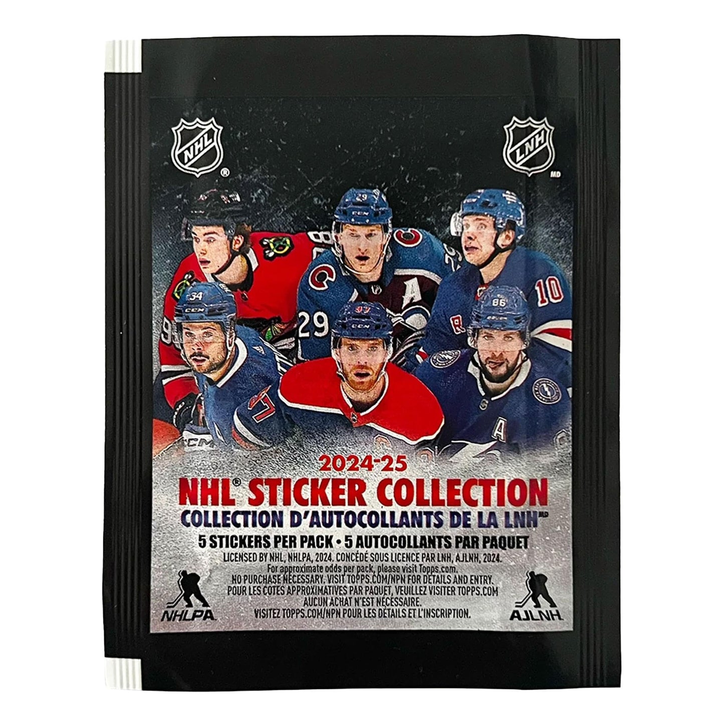2024-2025 TOPPS NHL Hockey Sticker Collection - 50 Packs Per Box