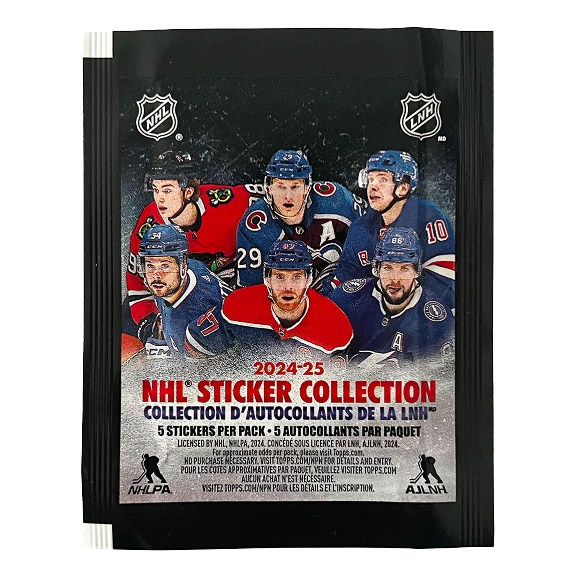 2024-2025 TOPPS NHL Hockey Sticker Collection - 50 Packs Per Box