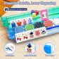 ApexCore Deluxe American Mahjong Tile Set with 166 Unique Designer Tiles - Complete Game Kit with 4 Pcs Mahjong Shuffler Cards | 4 All-in-One