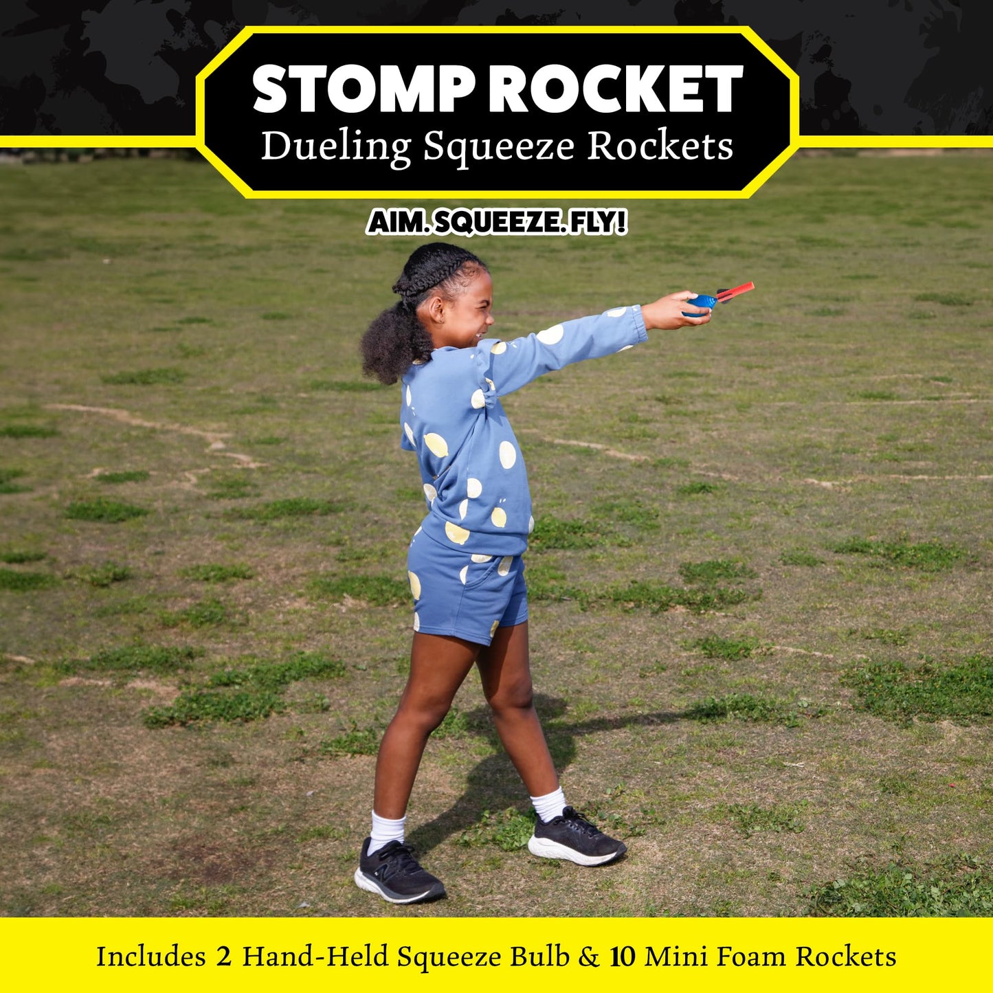 Stomp Rocket Dueling Squeeze Rockets, 2 Player Pack